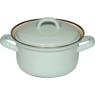 Riess Classic Pastell Deckel 14 cm türkis - Emaille - Türkis