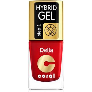 Delia Cosmetics Coral Nail Enamel Hybrid Gel Gel neglelak Skygge 01 11 ml - 11 ml