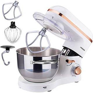 Arebos® Køkkenmaskine 1500W - Mixer med 6L røreskål i rustfrit stål - inkl. tilbehør