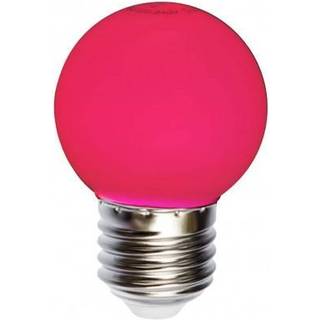 Spectrum LED Rød E27 LED globelampe 1W 230V WOJ11795