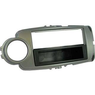 1-DIN Ramme til Toyota Yaris 11-14 (Sølv)