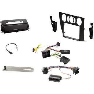 Installationskit BMW 3-Serie E90 06-14, Manuell A/C, Mattsvart