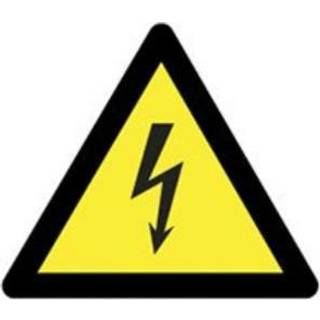 Advarselsskilt - Elektrisk spænding - Plast - 100 mm