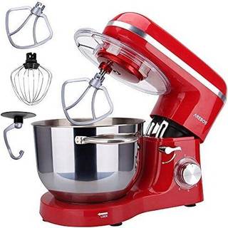 Arebos® Køkkenmaskine 1500W - Mixer med 6L røreskål i rustfrit stål - inkl. tilbehør