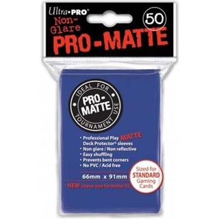 Ultra Pro - Matte Non Glare Blue - Standard Sleeves (50 stk) - Plastiklommer