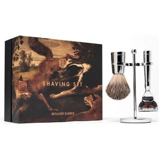 Benjamin Barber Classic 3-delars Rakset Chrome - Gillette Fusion