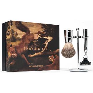 Benjamin Barber Classic 3-delars Rakset Chrome - Gillette Mach3