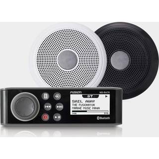 Marinestereopakke Fusion RA70N, 12 V, 200 W, sort + 2 marinehøjttaler Fusion XS Classic 6.5", 200 W