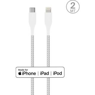 Puro Kevlar USB-C til Lightning kabel - Hvid - 1.2 m