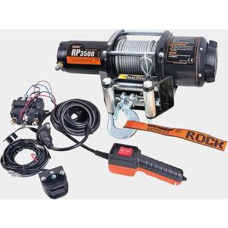 Trailervinsj el Rock RP3500, 12V, 1589 kg + bremse + kontrol + wire (Ø5.56 mm x 12.8 meter)