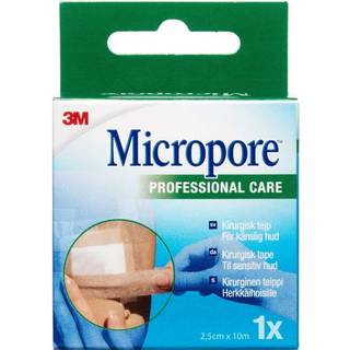 Micropore 3M kirurgisk tape 2,5cm x10m - brun