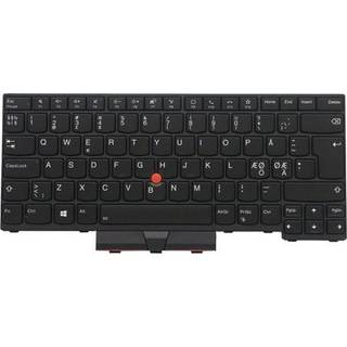 Lenovo Chicony - Bærbar tastatur - til udskiftning - Nordisk - Sort