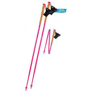 Komperdell Carbon FXP Team Pink Foldable Trailrunnig-stokke størrelse 125 cm farve pink