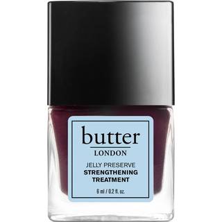 Butter London Nail Styrkener til beskadigede negle Jelly Preserve (Strawberry Rhubarb) - Pink gennemsigtig finish Neglak styrker n?rer og forynge
