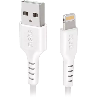 SBS lightning kabel 3 meter - hvid (På lager i varehus)