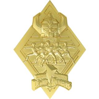 POWER RANGERS - Collector Gold Plated Medallion '9x12.5x2.5cm'