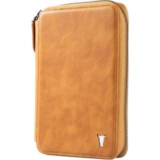 Leather Travel Wallet / Organiser - Tan