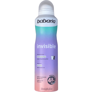 Babaria Deodorant Invisible Antiperspirant Spray Til at behandle hvide og gule pletter 200 ml - 200 ml