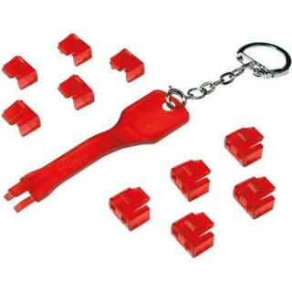 LogiLink RJ45 LAN Port Blocker (1x Key 10x Locks)