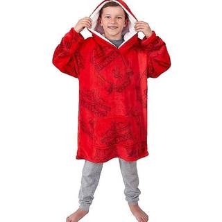 Liverpool FC-emblem fleece-tæppe med hætte, som du kan have på - Børnestørrelse