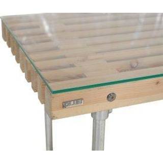 Glasplade m/poleret kant 137,5x75,5 cm, 6mm
