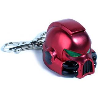 Warhammer 40K Metal Keychain Space Marine MKVII Helmet Blood Angels