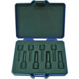 Kraftstifttopsæt 1/2" Torx 30-80 8 dele.