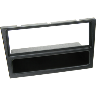 Radioramme 1-DIN M/ Aflæggerrum - Opel Astra H / Corsa D / Zafira B - (Blank Sort) - Hurtig levering