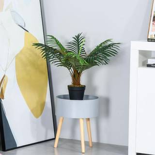 Outsunny 60 cm / 2 ft kunstig palme i potte til indendørs dekoration