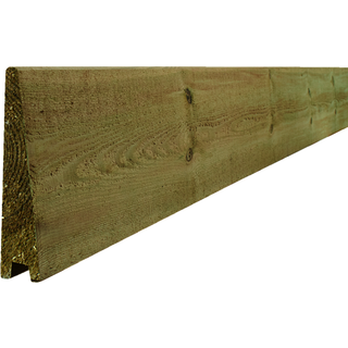 Frøslev Kvinta FT systemhegn, profil 2258,  dobbeltsidet klink, 32 x 150 x 1800 mm, grøn trykimprægneret fyr