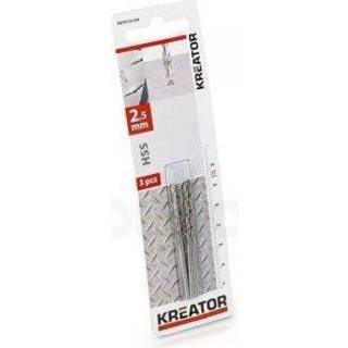 HSS metalbor 2,5 mm - 3 stk.