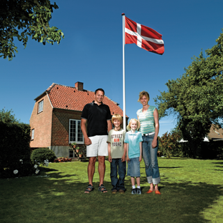 Træflagstang, hvid 10 m