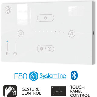 Systemline E50 indbygningsforstærker, 2 x 18W, hvid