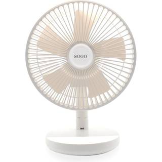 Sogo mini opladelig bordventilator, Ø20 cm
