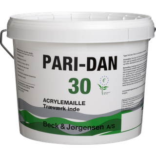 B&J Pari-Dan, Træværks maling Glans 30 - 2,7 L