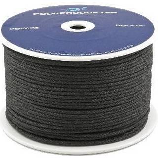 Tågvirke pp flätat 8mm svart