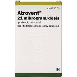 Atrovent 21 mikrogram/dosis (Håndkøb, apoteksforbeholdt) 360 dosis Næsespray, opløsning + FRI FRAGT