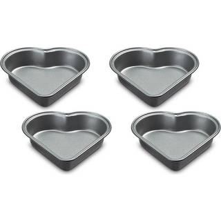 Cuisinart 4-PC Mini Heart Pan Sæt lille sort
