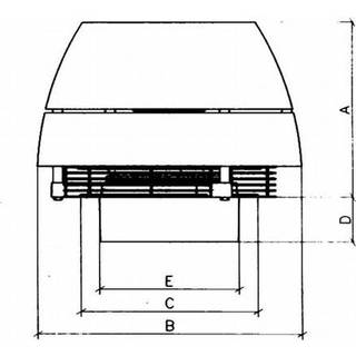 Exhausto DTV tagventilator - Ø200 (max. 680 m3/h)
