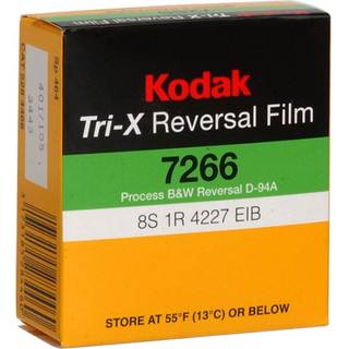 Kodak TXR-464 TRI-X Reversal Black & White Silent Super 8 Movie Film 50 Foot Cartridge Film #7266 ISO 200 /160 #502-9046 *USA *