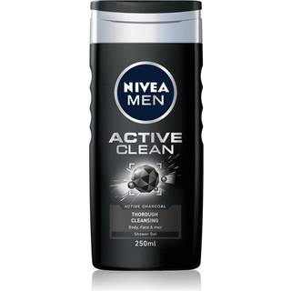 Nivea Men Active Clean Brusegel til mænd 250 ml - 250 ml