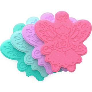 Bentgo Buddies Glitter Reusable Ice Packs - Slim Ice Packs til frokostkasser Lunchposer og kølere - Multicolored 4 -Pack (Fairy)