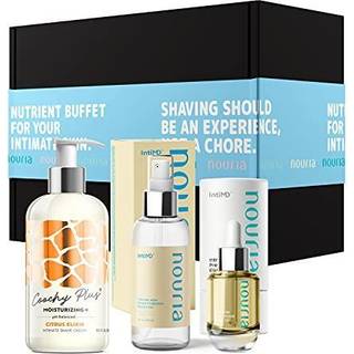 COOCHY PLUS Hydrolock Moisturizing 3-STEPS KIT Intime Shave Gift Set: Nouria Pre-Shave Elixir Oil Coochy Plus Shave Cream Citrus Elixir Coochy