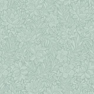 Vintage Flowers - Turquoise