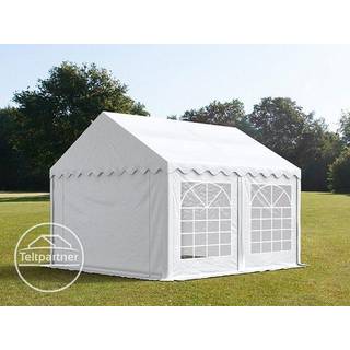 3x5m, Partytelt, PVC-teltdug, hvid - (8643)