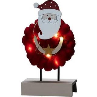 Konstsmide Konstsmide Julemand Juledekoration i træ og bomuld 6 LED 3267-550