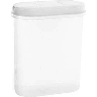 Dispenserboks, Plast, Hvid/Transparent, 2,4 L