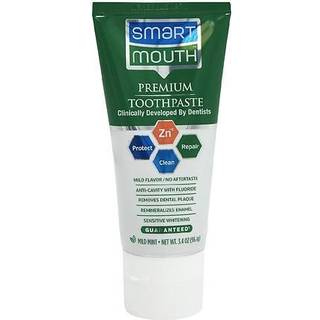 SmartMouth Premium tandpasta med zinkionsteknologi - Rejseklar 3,4 oz, Emaljestyrke, Mod plak, Mod karies, Hvidgørende, Pebermynte