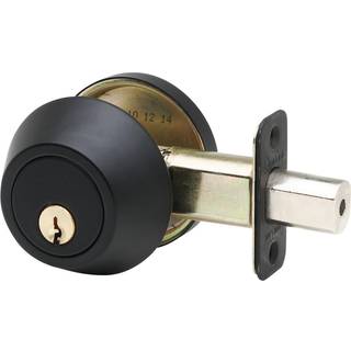 Copper Creek DB2410BC Single Cylinder Deadbolt Standardstørrelse sort