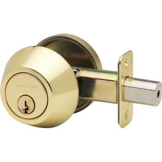 Copper Creek DB2410PB Enkelt cylinder Deadbolt Poleret messing